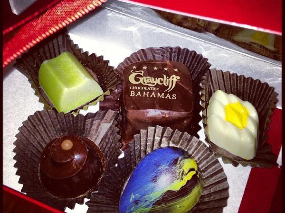 Assorted chocolates from Graycliff Chocolatier.