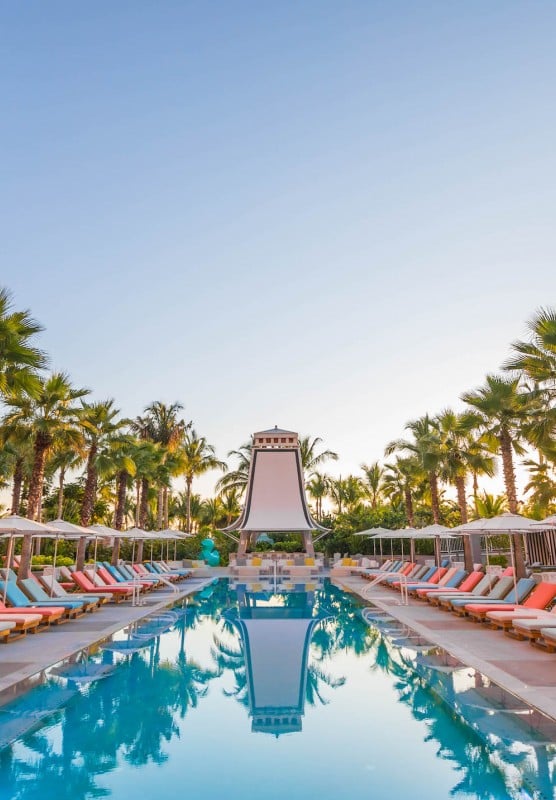 The Bungalow pool at SLS Baha Mar in Nassau Paradise Island