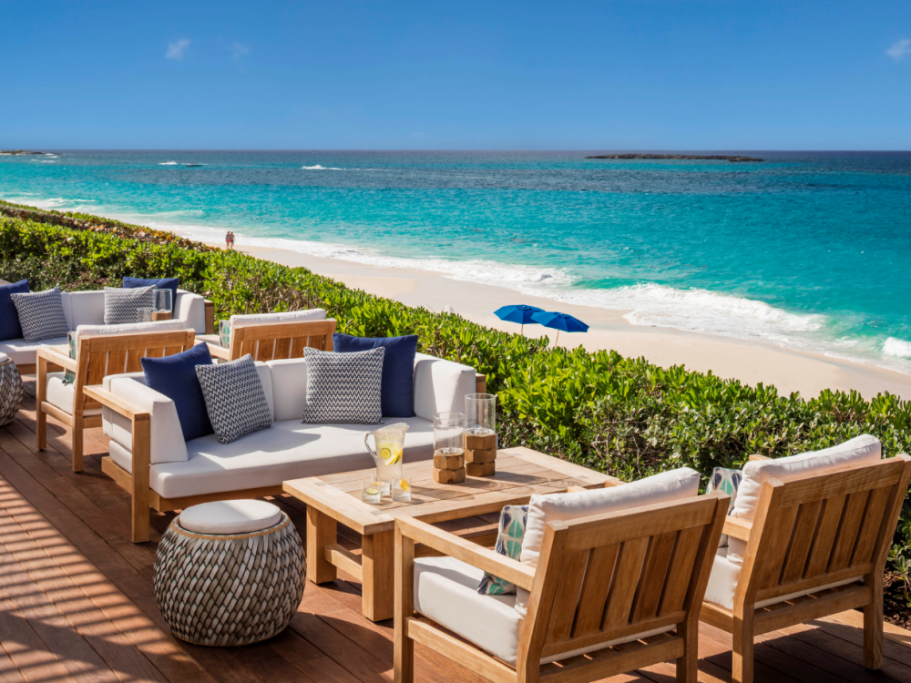 The patio at Dune in Nassau Paradise Island