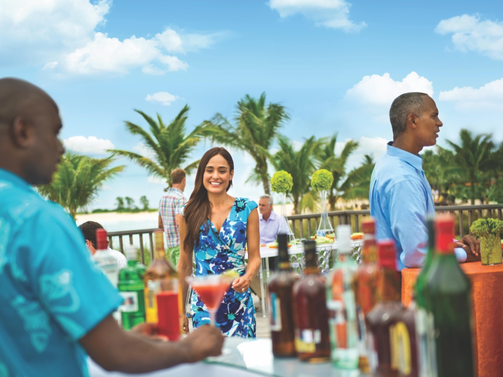 A woman at a corporate event at Atlantis Paradise Island