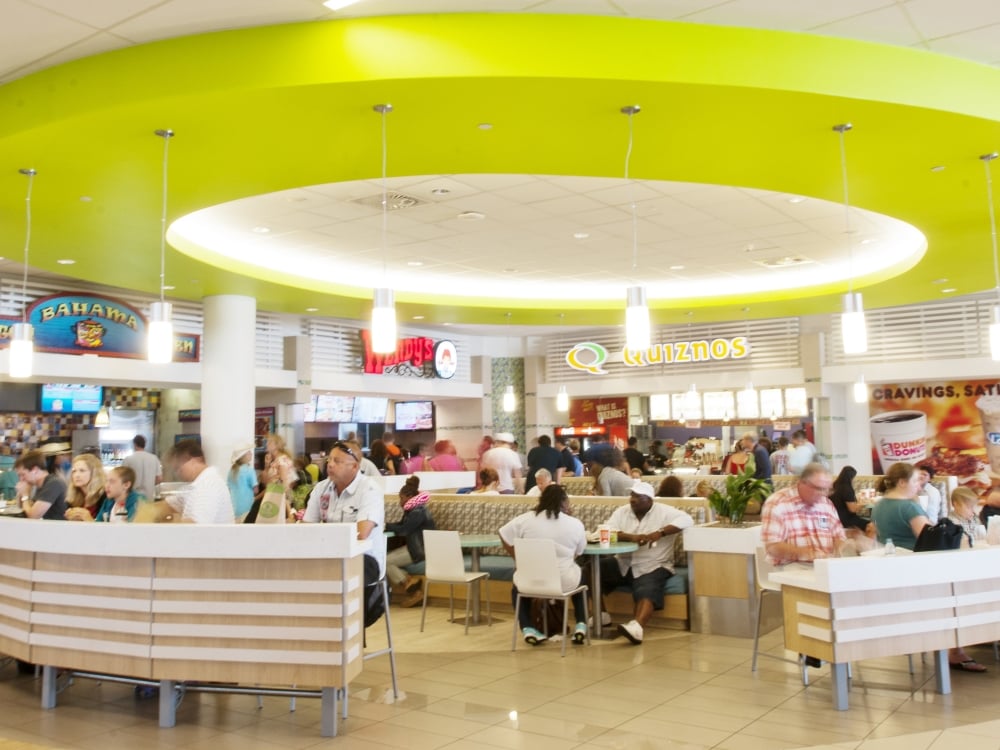 The food court at Lynden Pindling International Airport