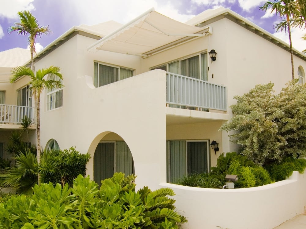 The exterior of a villa at Paradise Island Beach Club