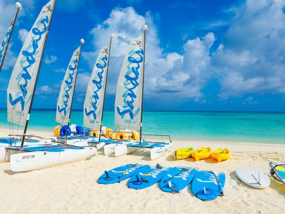 Sandals Royal Bahamian windsurfing and kayaks