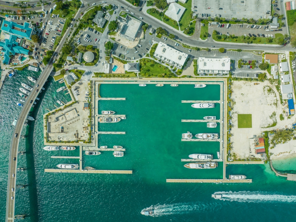 aerial view of paradise landing