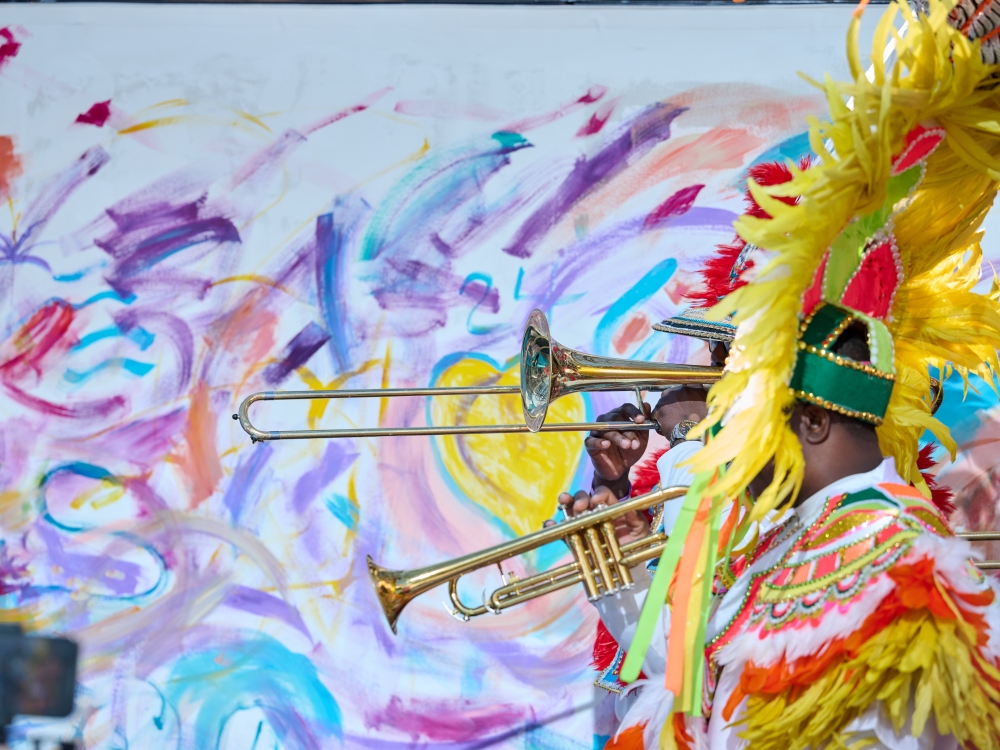 Junkanoo music and mural