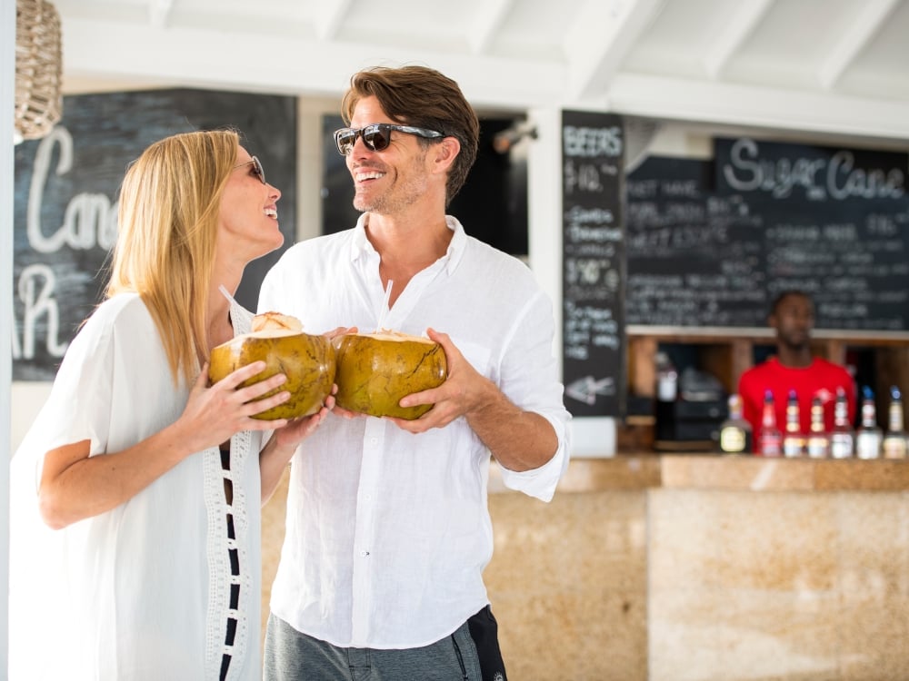 couple getting a drink