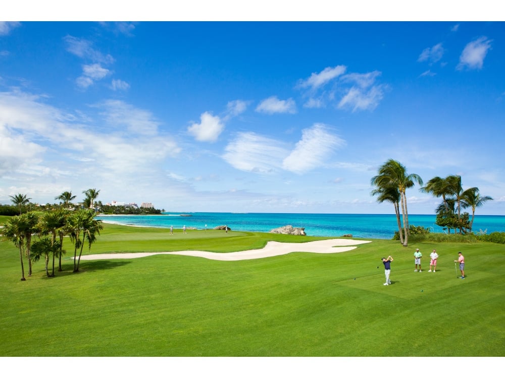 wide shot of gold course