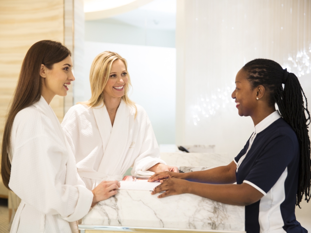 women at the spa