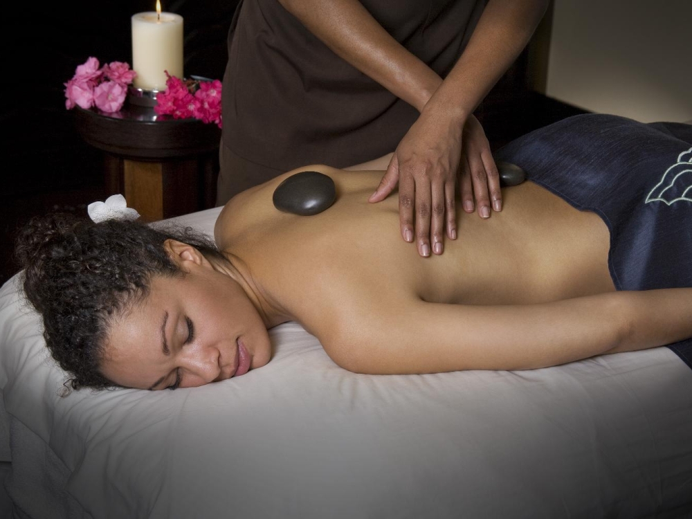 woman getting massage