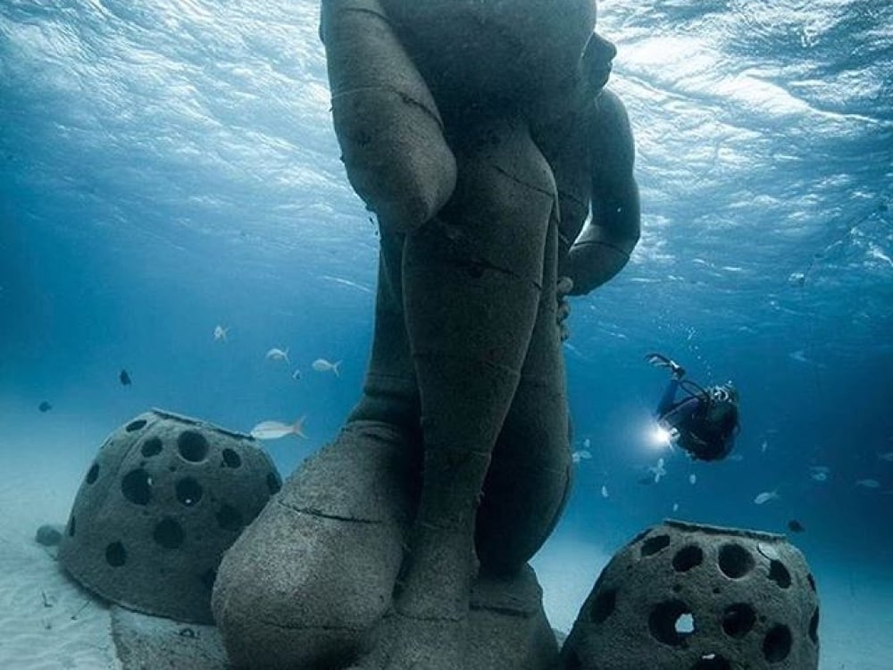 Scuba diving, Sculture, Nassau Paradise Island, The Bahamas