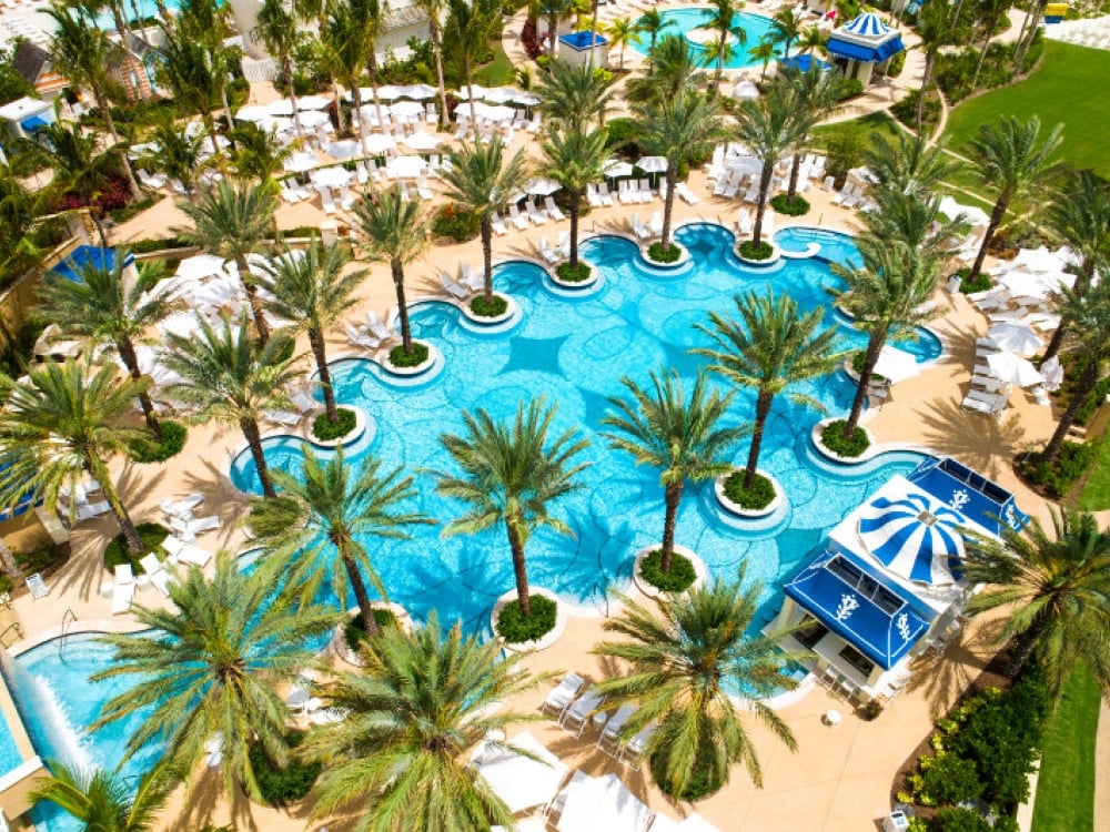 The pool at the Grand Hyatt Baha Mar, Bahamas