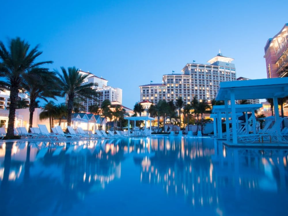 Grand Hyatt pool in Nassau, Bahamas