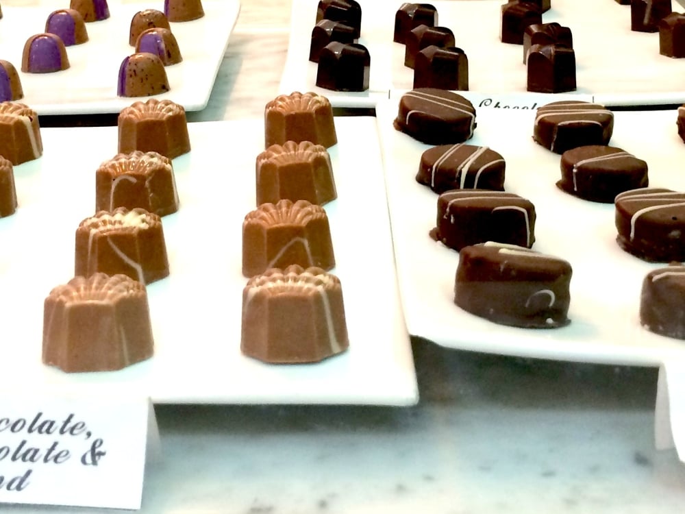 Handmade chocolates at Graycliff in Nassau Paradise Island.