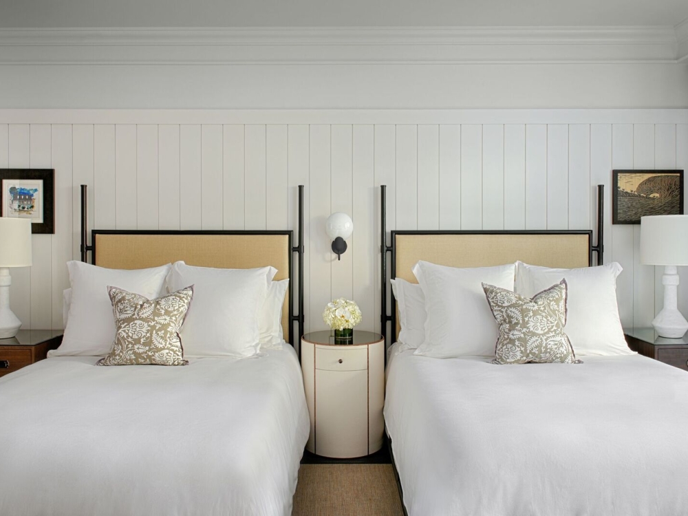 A guestroom at the Rosewood Baha Mar.