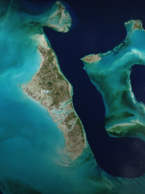 An aerial view of Nassau Paradise Island