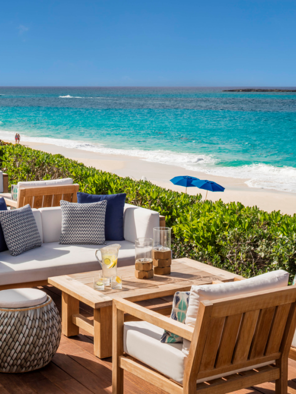 The patio at Dune in Nassau Paradise Island