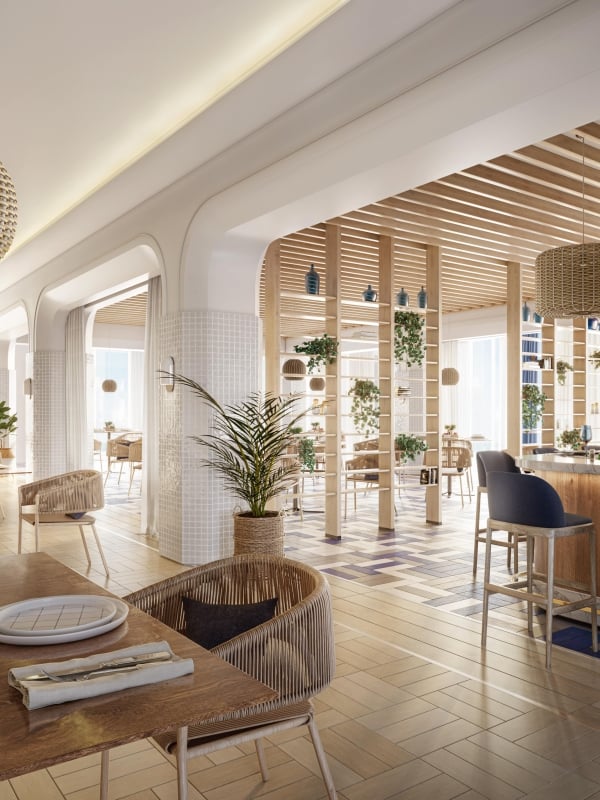 Oia signature restaurant at The Goldwynn Resort