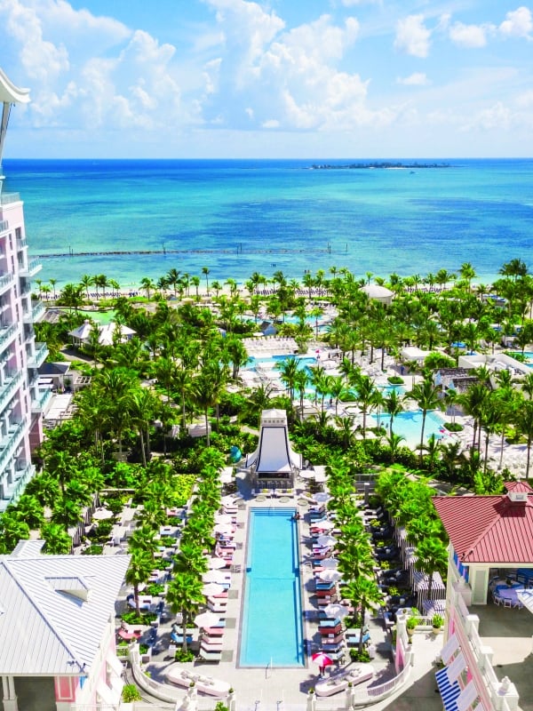 Aerial view of SLS Baha Mar