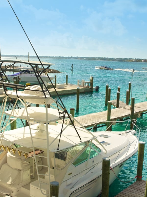 Boats in a marina in Nassau Paradise Island