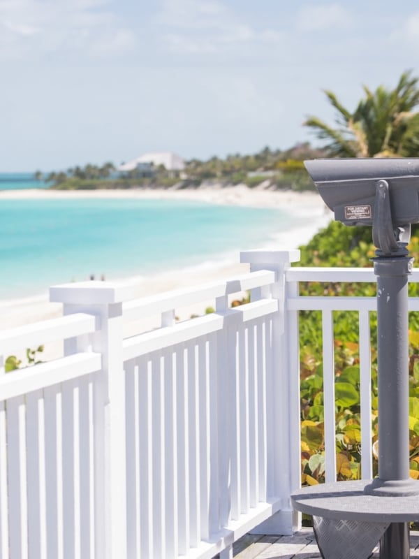 A view of the beach from Ocean Club, a Four Seasons Resort