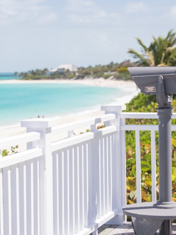 A view of the beach from Ocean Club, a Four Seasons Resort 