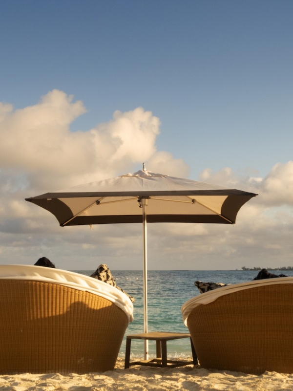 Beach chairs at Rosewood Baha Mar