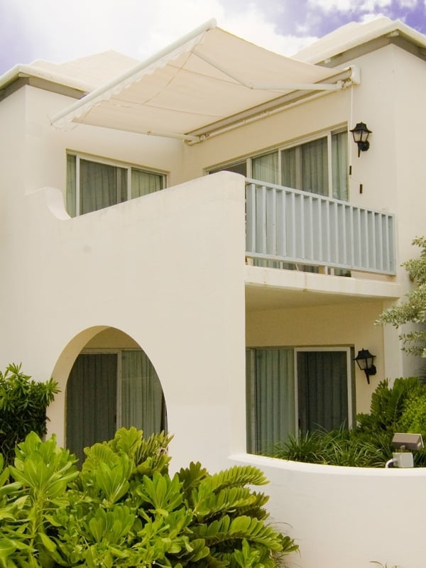 The exterior of a villa at Paradise Island Beach Club