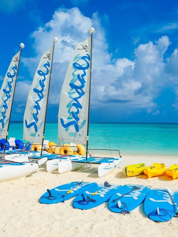 Sandals Royal Bahamian windsurfing and kayaks