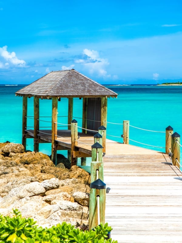 Beach boardwalk in Nassau Paradise Island