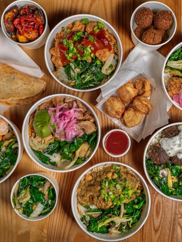food on a table