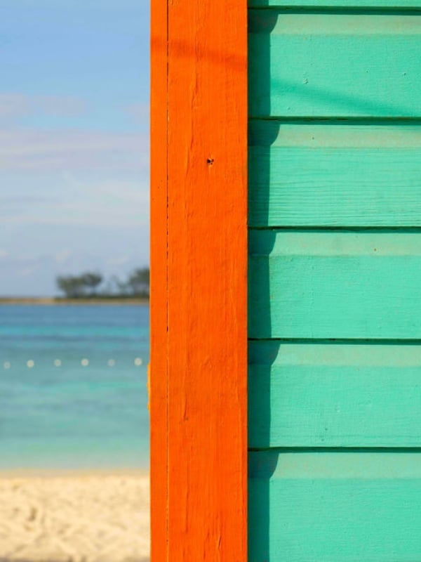 blue building