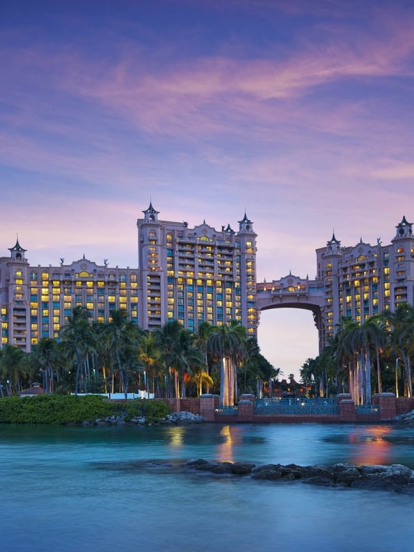 Atlantis Exterior at Night