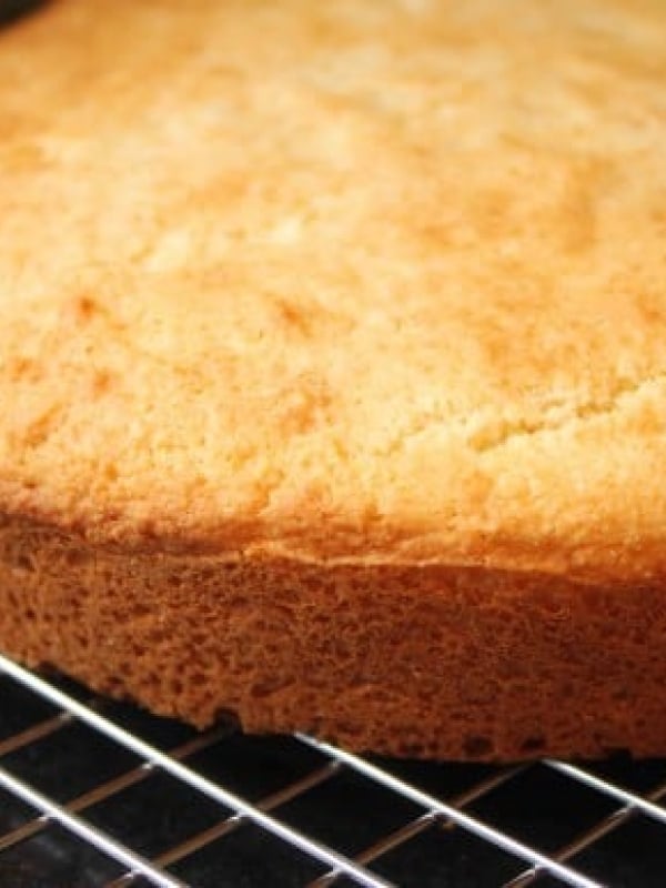 A Bahamas Johnny Cake cools on a rack. 