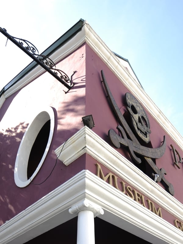 Exterior of the Pirates of Nassau Museum in Nassau, Bahamas.