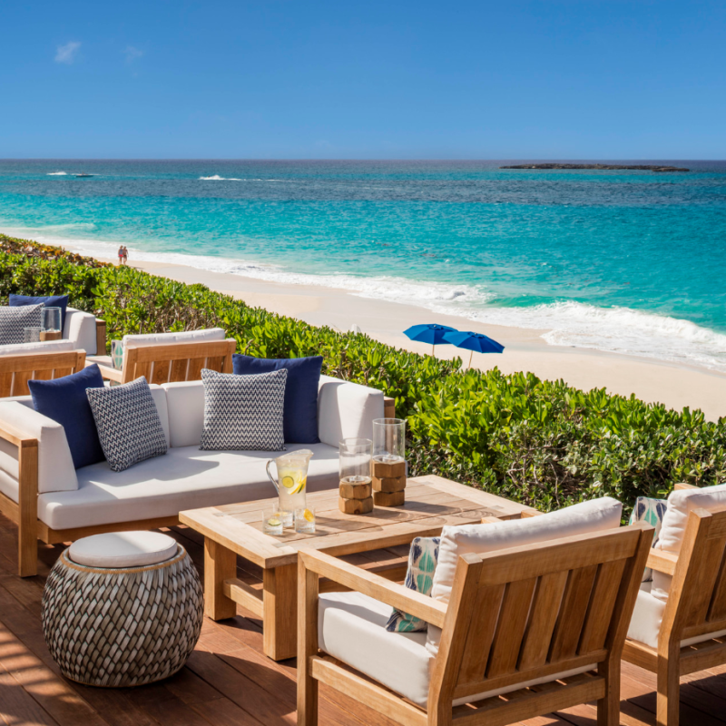 The patio at Dune in Nassau Paradise Island